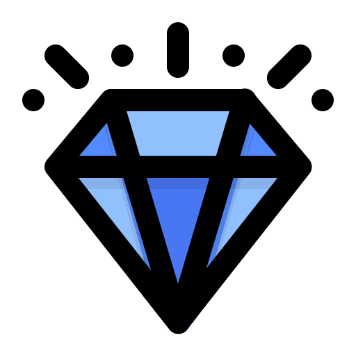 diamantes Generic Outline Color icono