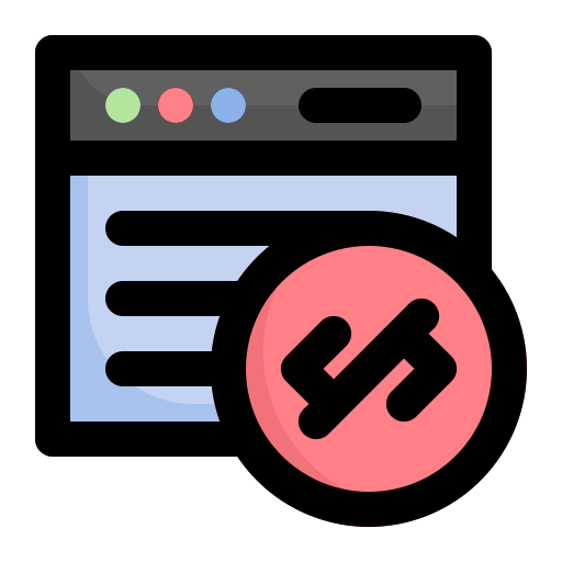 코딩 Generic Outline Color icon