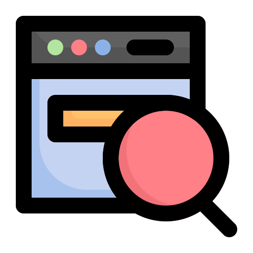 Browser Generic Outline Color icon