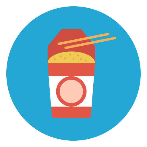 麺 Vector Stall Flat icon