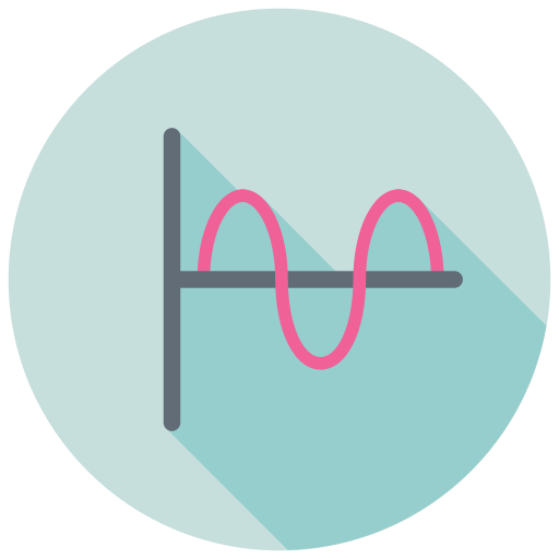 折れ線グラフ Generic Circular icon