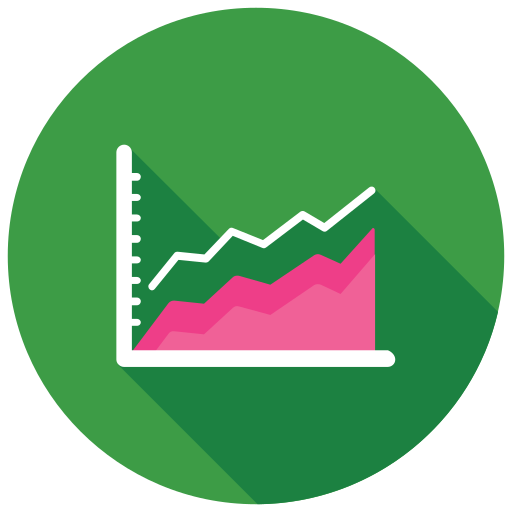 gráfico de área Generic Circular icono