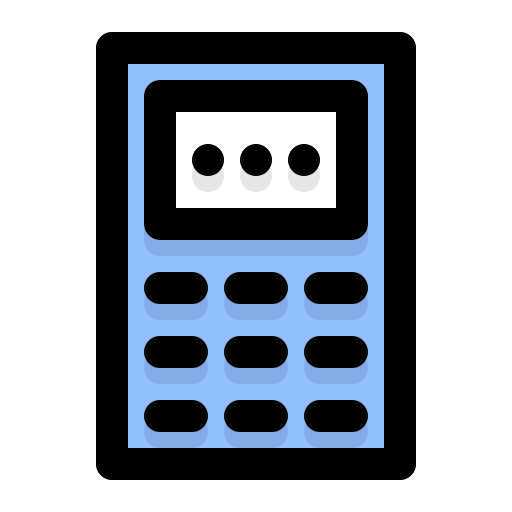 rekenmachine Generic Outline Color icoon