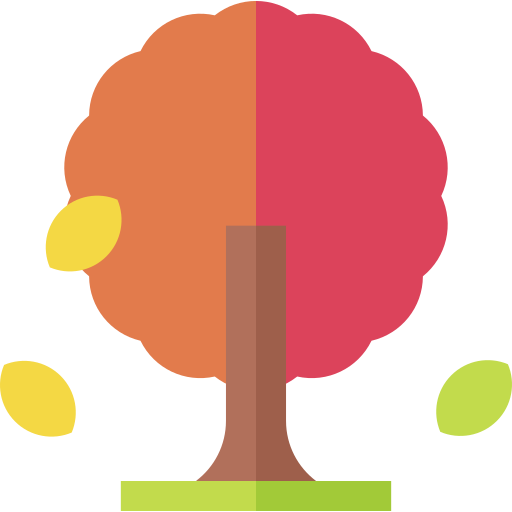 albero d'autunno Basic Straight Flat icona