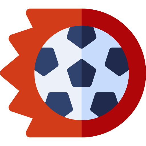 palla da calcio Basic Rounded Flat icona