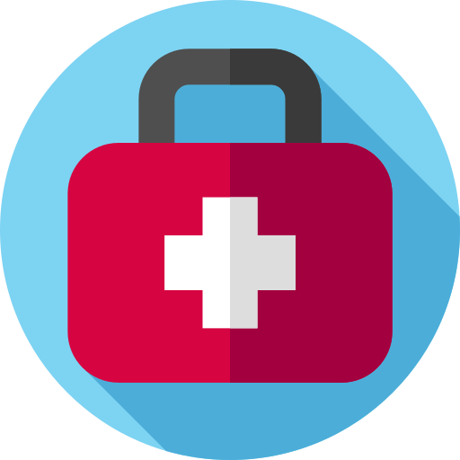 First aid kit Flat Circular Flat icon