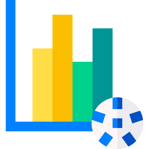 Stats Basic Straight Flat icon