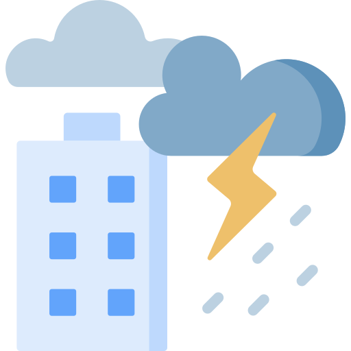 Thunderstorm Special Flat icon