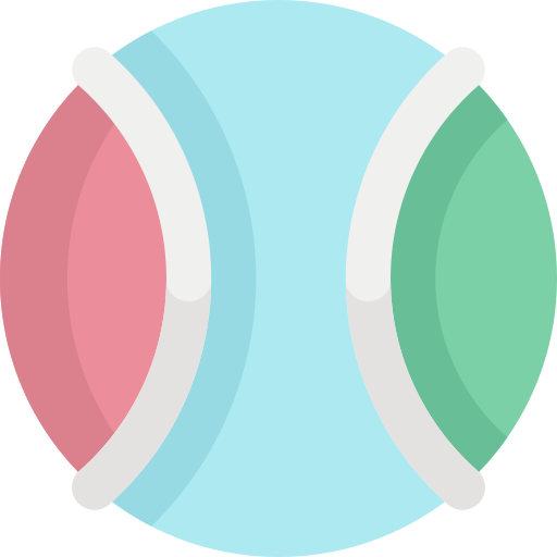 pelota Kawaii Flat icono