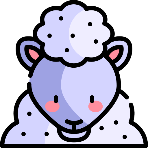 子羊 Kawaii Lineal color icon