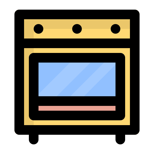 horno microondas Generic Outline Color icono