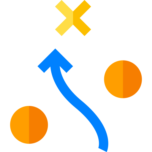 전략 Basic Straight Flat icon