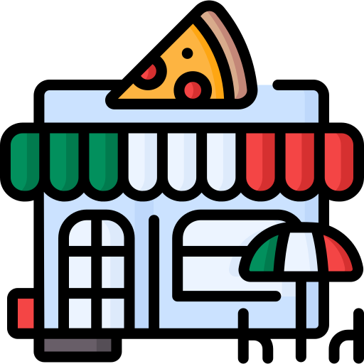 pizzería Special Lineal color icono
