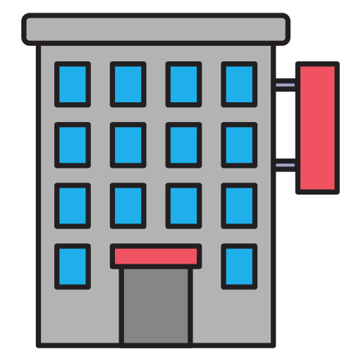 appartamento Vector Stall Lineal Color icona