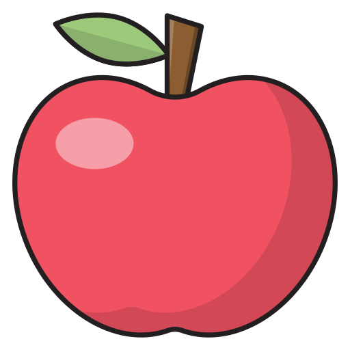 jabłko Vector Stall Lineal Color ikona
