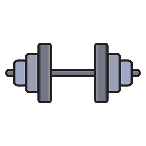 Dumbbell Vector Stall Lineal Color icon