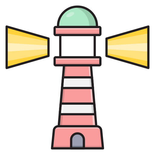 wieża Vector Stall Lineal Color ikona