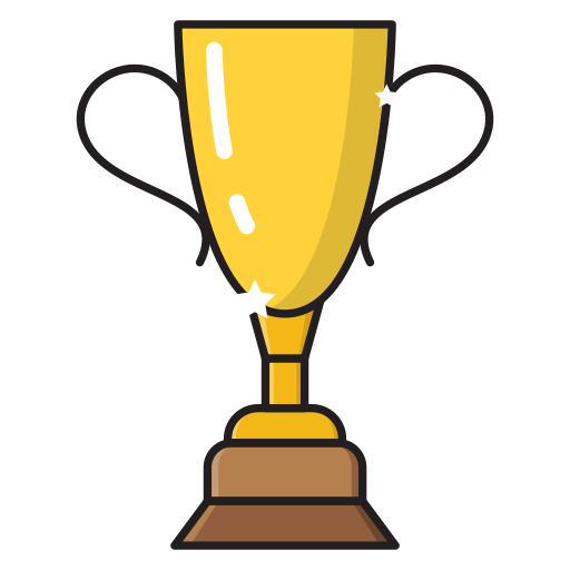 Trophy Vector Stall Lineal Color icon