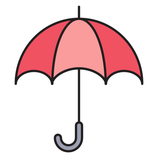 ombrello Vector Stall Lineal Color icona