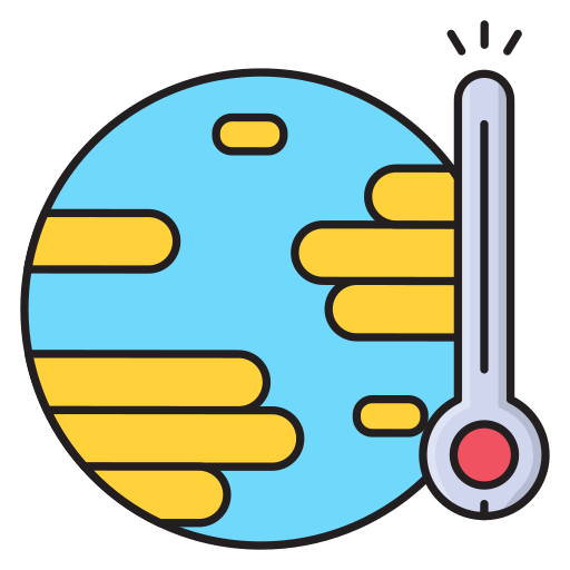 温度 Vector Stall Lineal Color icon