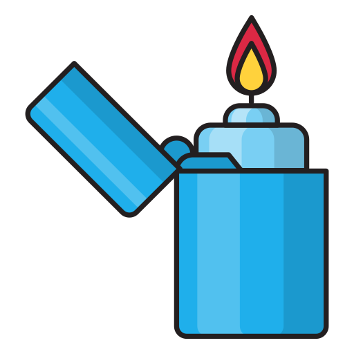 Lighter Vector Stall Lineal Color icon