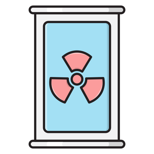 Nuclear Vector Stall Lineal Color icon