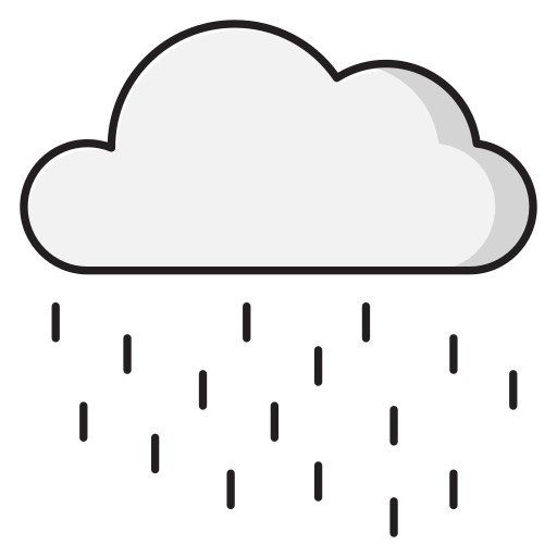 Rainy Vector Stall Lineal Color icon