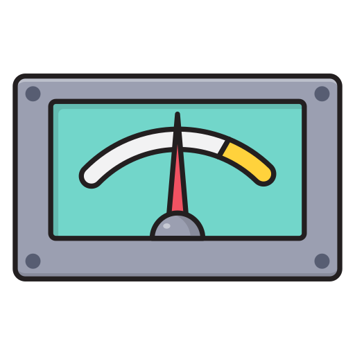 voltmeter Vector Stall Lineal Color icon