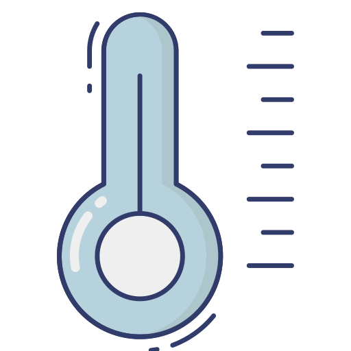termómetro Dinosoft Lineal Color icono
