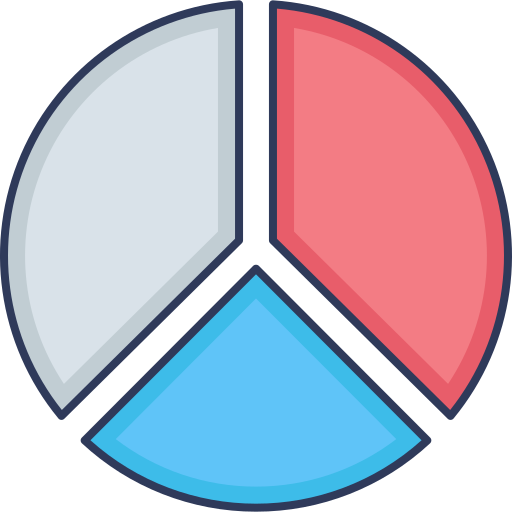 Круговая диаграмма Dinosoft Lineal Color иконка
