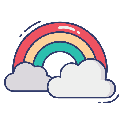 arco iris Dinosoft Lineal Color icono