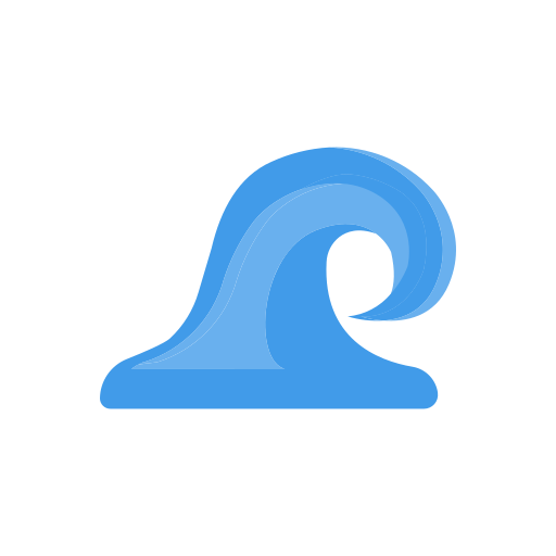 Wave Dinosoft Flat icon