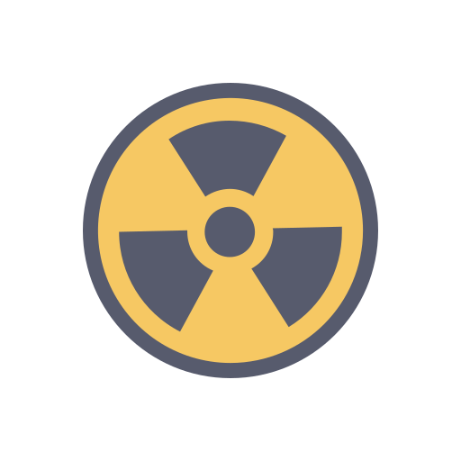 放射線 Dinosoft Flat icon