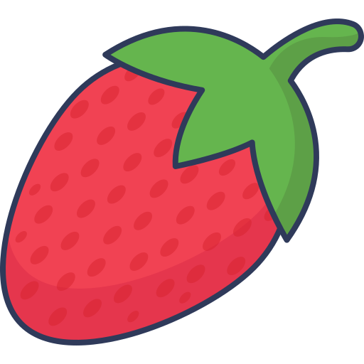 fraise Dinosoft Lineal Color Icône