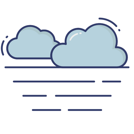 구름 Dinosoft Lineal Color icon