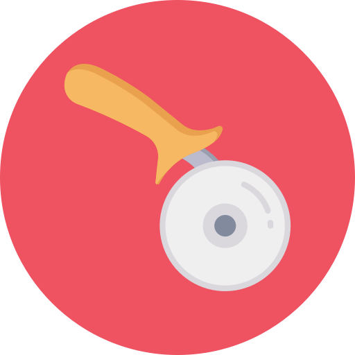 cortador de pizza Dinosoft Circular icono
