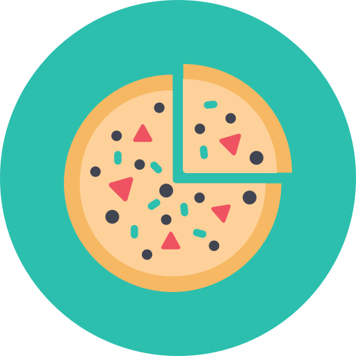 ピザ Dinosoft Circular icon