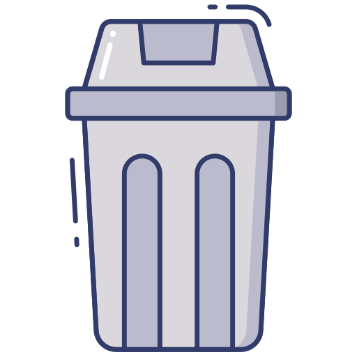 Trash bin Dinosoft Lineal Color icon