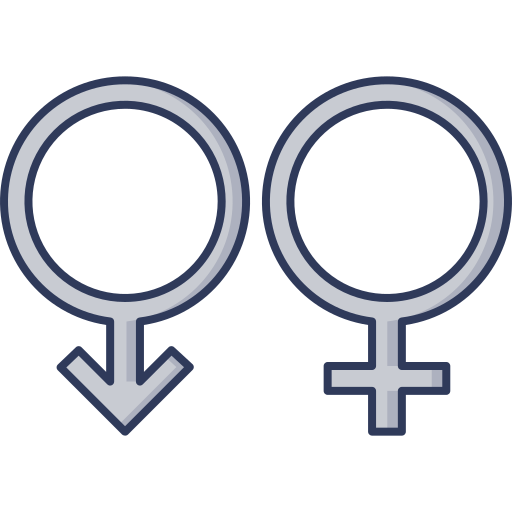 男性と女性 Dinosoft Lineal Color icon