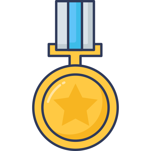 Medal Dinosoft Lineal Color icon