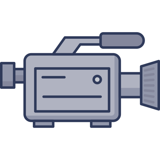 Movie camera Dinosoft Lineal Color icon
