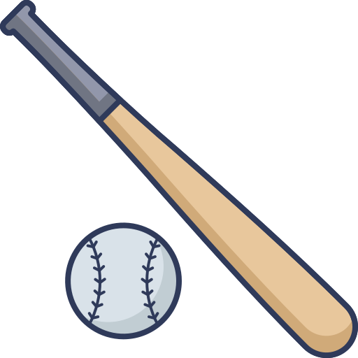baseball Dinosoft Lineal Color icona