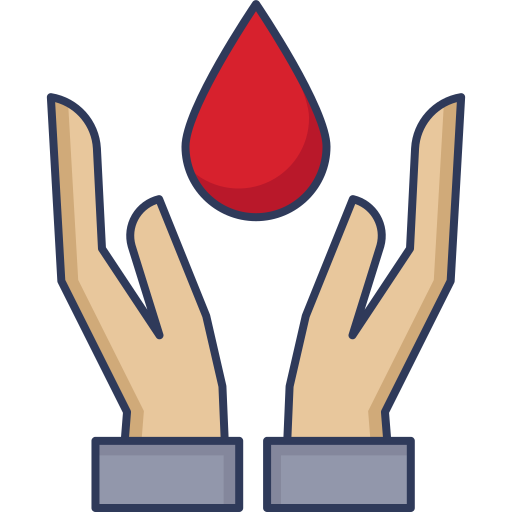 Blood donation Dinosoft Lineal Color icon