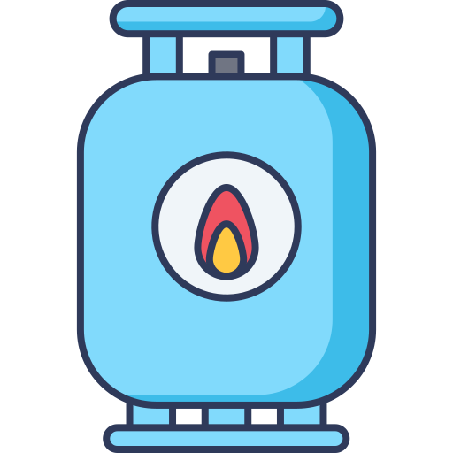 Gas cylinder Dinosoft Lineal Color icon