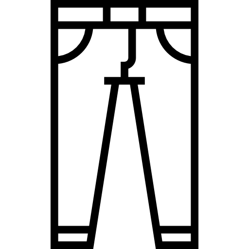 pantalon Detailed Straight Lineal Icône