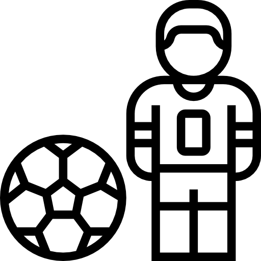 Football player Meticulous Line icon