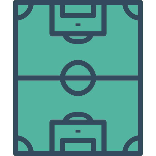 terrain de football Becris Lineal color Icône