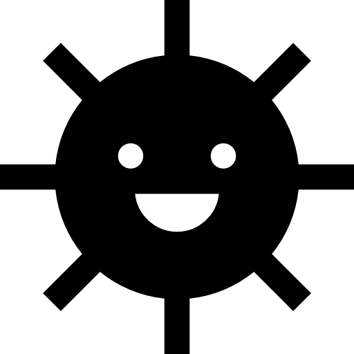 태양 Basic Straight Filled icon