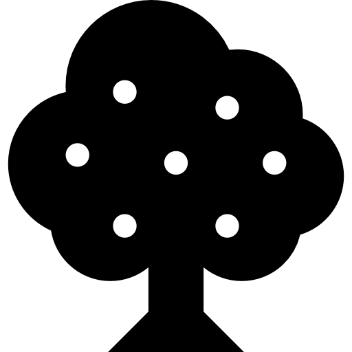 albero da frutta Basic Straight Filled icona