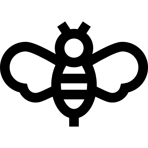 abeille Basic Straight Lineal Icône